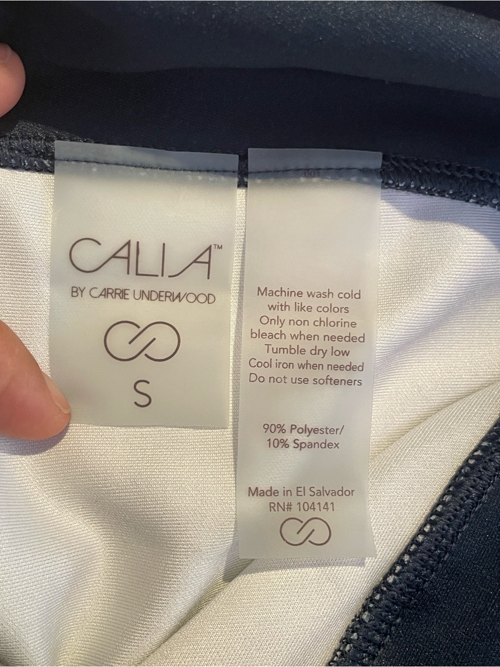 CALIA by Carrie Underwood Navy and White size: S Activewear Legging - Picture 2 of 6